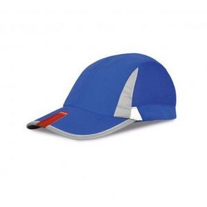 Spiro Unisex 2 Panel Sport Baseball Cap / Royal/White